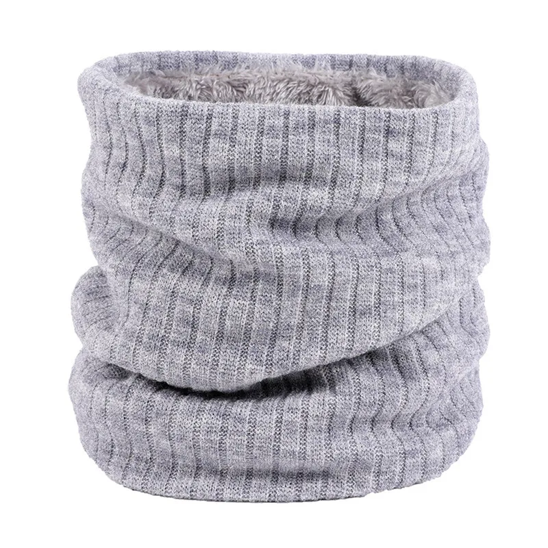 Sporting 2021 New Winter Scarf Men Women Warm Knitted Ring Scarves Wool Fur Thic - £23.69 GBP