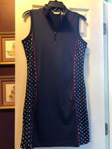 NWT Ladies LADY HAGEN Americana NAVY Sleeveless Golf Tennis Polo Dress S M L image 4