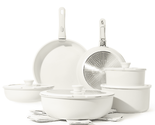 Carote Nonstick Cookware Sets, 17 Pcs Granite Non Stick Pots and Pans Se... - £85.52 GBP