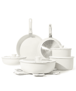 Carote Nonstick Cookware Sets, 17 Pcs Granite Non Stick Pots and Pans Se... - £85.10 GBP