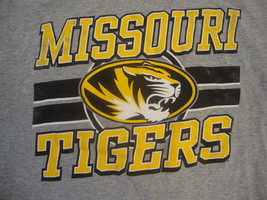 NCAA Missouri Tigers Mizzou College University Fan Student Gray T Shirt S - £11.92 GBP