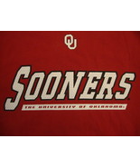 NCAA Oklahoma Sooners College University Student School Fan Red T Shirt L - £11.86 GBP