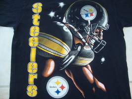 NFL Pittsburgh Steelers National Football League Fan Black T Shirt M - £12.65 GBP