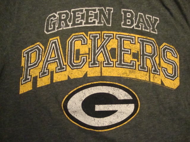 NFL Green Bay Packers National Football League Fan Green Distressed T Shirt S - $15.10