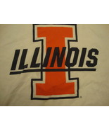 NCAA University of Illinois Fighting Illini ringer team logo white T Shi... - £11.86 GBP