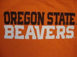 NCAA Oregon State Beavers College university School Student Fan Orange T Shirt S - $14.84