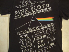 Pink Floyd Evening Of Sight and Sound Pirates World Punk Rock Concert T Shirt S - £11.28 GBP