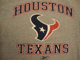 NFL Houston Texans National Football League Fan Gray T Shirt M - £11.81 GBP