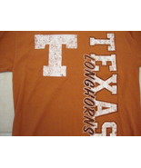 NCAA Texas Longhorns Horns Distressed Graphic Print T Shirt M - £11.86 GBP