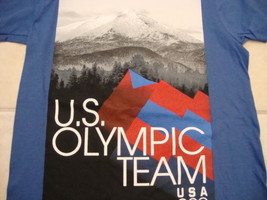 USA Olympic Team Apparel Blue Graphic Print T Shirt S - £12.82 GBP