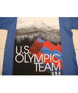 USA Olympic Team Apparel Blue Graphic Print T Shirt S - £12.94 GBP