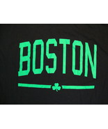NBA Boston Celtics National Basketball Association Fan Clover Black T Sh... - £11.67 GBP