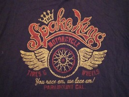 The Spoke King Motorcycle California Souvenir Distressed T Shirt M - $15.45