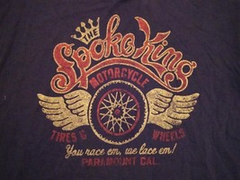 The Spoke King Motorcycle California Souvenir Distressed T Shirt M - £12.35 GBP