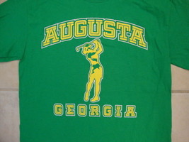 Augusta Georgia National Golf Shop Female Golfer Silhouette Green T Shirt S - £11.28 GBP