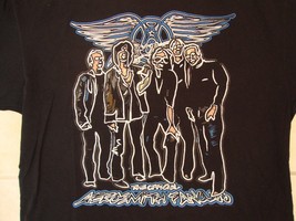 The Official Aerosmith Fanclub Fan Club American Rock Band Black T Shirt XL - £11.44 GBP