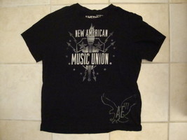 American Eagle Bob Dylan The Black Keys The Roots Tour 2008 Black T Shirt L - £13.09 GBP
