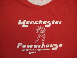 Manchester Powerhouse Gym Lifeguard Competition bodybuilder T Shirt M - $10.59