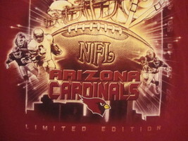 NFL Arizona Cardinals National Football Fan League Limited Edition red T Shirt L - £11.89 GBP