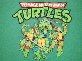 TMNT Teenage Mutant Ninja Turtles Cartoon TV Show Movie Green T Shirt M / L - £11.28 GBP