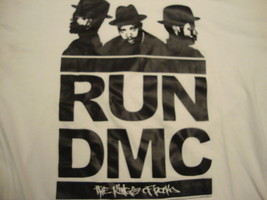 Classic Run DMC The Kings of Rock Group Shot Rock Rap Hip Hop MUSIC T Shirt XL - £11.51 GBP