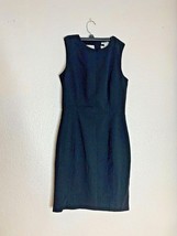 H &amp; M Womens Sz 6 Sleeveless Dress Business Career Lined Basic Black - £9.95 GBP