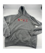 Fruit of the Loom &quot;NIKE&quot; Sweatshirt Womens Medium Gray Patches Y2k Sport... - $16.70