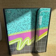 Mead Trapper Keeper Binder Retro Geometric Design 2000s with Folders - $29.70