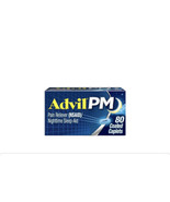 Advil PM Coated Caplets 200 MG Capsule 80 Count Pain Reliever ( NSAID) S... - £6.86 GBP