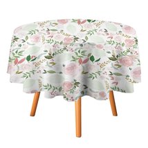 Classic Floral Tablecloth Round Kitchen Dining for Table Cover Decor Home - £12.75 GBP+
