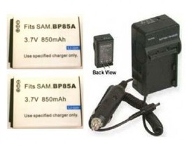 2 Battery + Charger for Samsung BP85A EABP85A EA-BP85A - £25.86 GBP