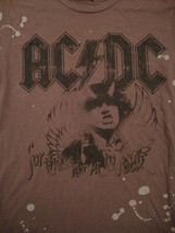 AC/DC ACDC For Those About To Rock Heavy Metal Music Distressed T Shirt M - £11.89 GBP