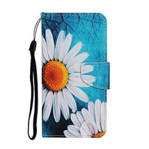 Anymob Samsung Blue Flower Phone Cases Leather Flip Stand Cover - £23.07 GBP