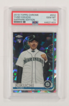 2019 Topps Chrome Yusei Kikuchi Sapphire Edizione #632 PSA 10 Gemma come... - £97.70 GBP