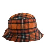 Urban Outfitters Orange Plaid Cotton Bucket Hat - $16.20