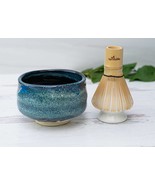 Dark Blue Ceramic Matcha Set - Japanese Matcha Bowl, Bamboo Matcha Whisk... - €38,65 EUR