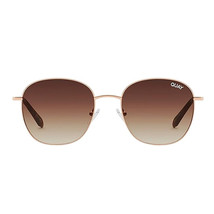 Quay Australia Jezabell Round Sunglasses Rose Gold Brown 54MM - $73.26