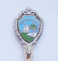 Collector Souvenir Spoon USA Florida Daytona Beach Sail Boat Palm Tree - $2.99