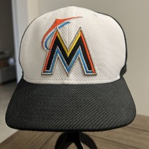 Miami Marlin MLB Baseball Cap Hat 7-3/4 Black &amp; White New Era - £13.14 GBP