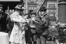 Buying Easter flowers in Union Square, New York - Art Print - £17.57 GBP+