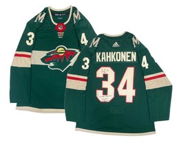KAAPO KAHKONEN Autographed Wild &quot;1st NHL Shutout 1/22/21&quot; Jersey FANATIC... - $495.00