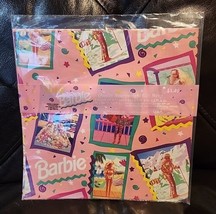 Vtg Barbie Wrapping Paper, 1992, Mattel Toys, Barbie Amd Ken - £10.00 GBP