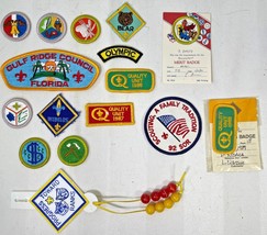 vintage boy scout patches assorted 16pcs. mixed lot #3 - $181.99 MXN