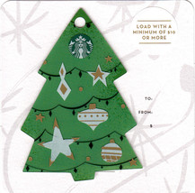 Starbucks 2016 Christmas Tree Mini Collectible Gift Card New No Value - £3.15 GBP
