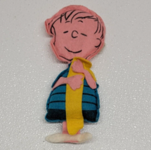 Vintage Simon Simple Peanuts Linus Felt Beanbag Plush 7.5&quot; RARE HTF! - $78.50