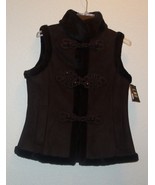 LNR LA NOUVELLE RENAISSANCE Faux Fur Vest sz xs new - £87.90 GBP