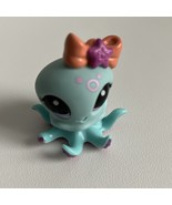 Littlest Pet shop Octopus Teal Purple Eyes Bow - £13.69 GBP