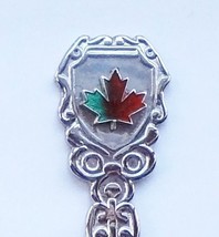 Collector Souvenir Spoon Canada Maple Leaf Cloisonne - £3.98 GBP