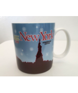 Starbucks New York Happy Holidays 2009 Mug 16 oz Christmas Night Skyline - £9.32 GBP