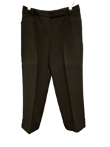 Nine West Black Cuffed Hem Crop Pants Womens Petite size 4P - £19.93 GBP